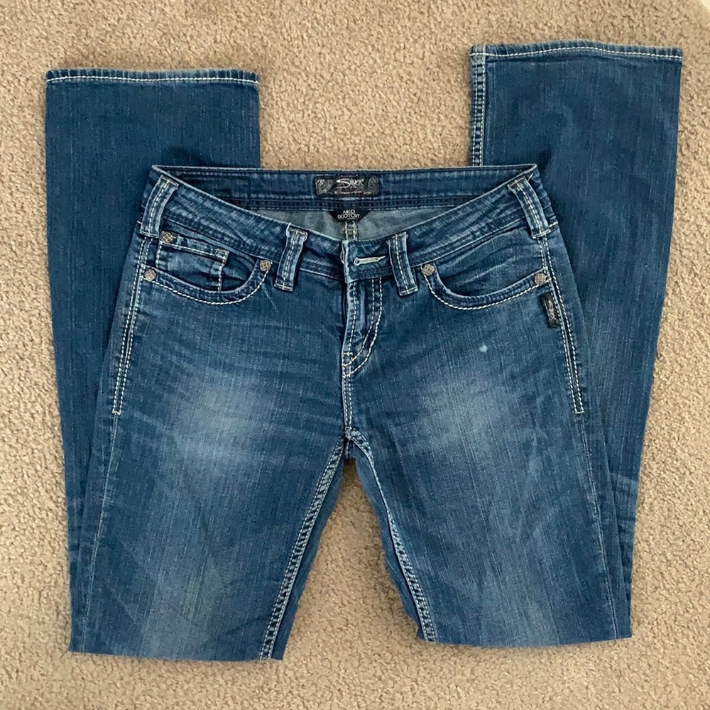 Silver bootcut jeans